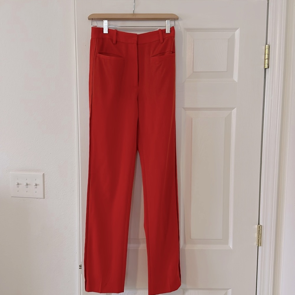 JW Anderson tailored dress pants - tomato red